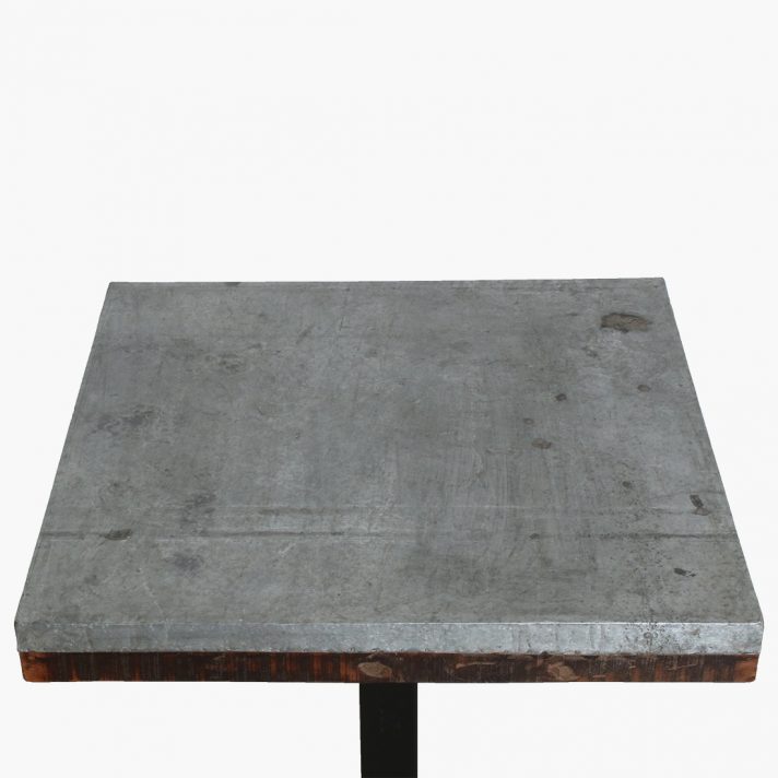 Factory market zinc table top 70x70 cm